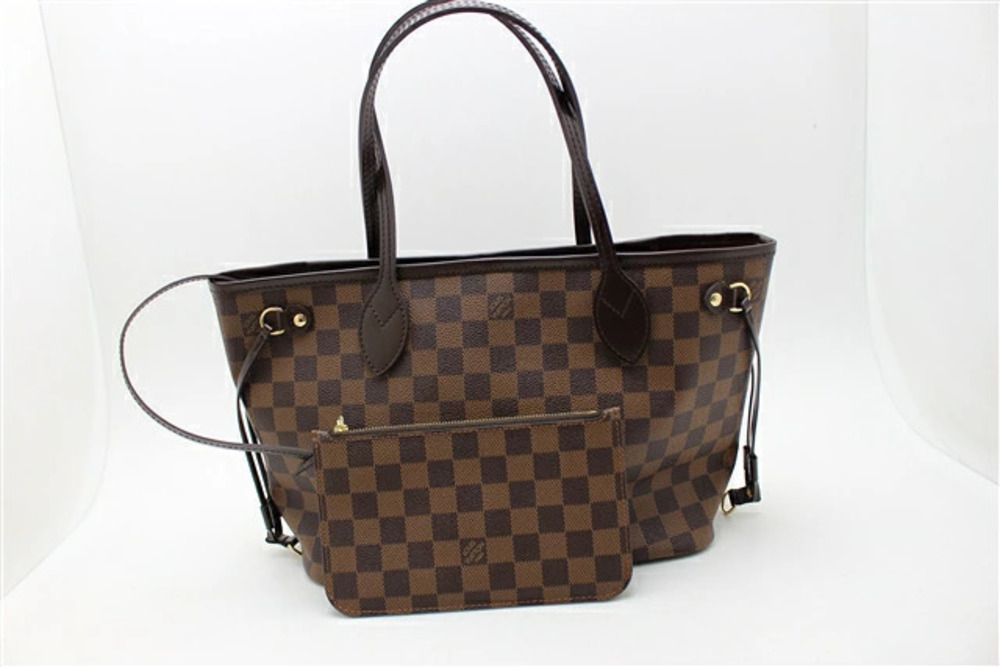 Louis Vuitton Neverfull Bag Tote Damier Brown